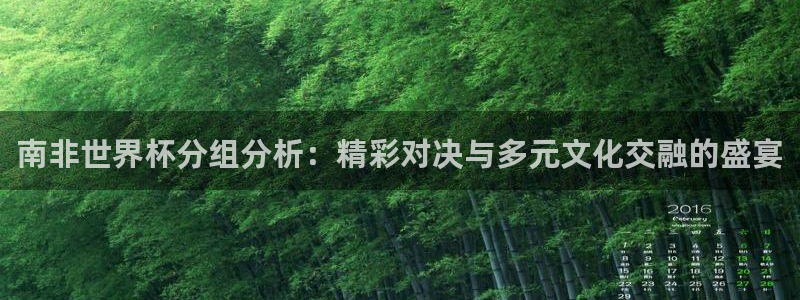 世界杯时间：南非世界杯分组分析：精彩对决与多元文化交融的盛宴